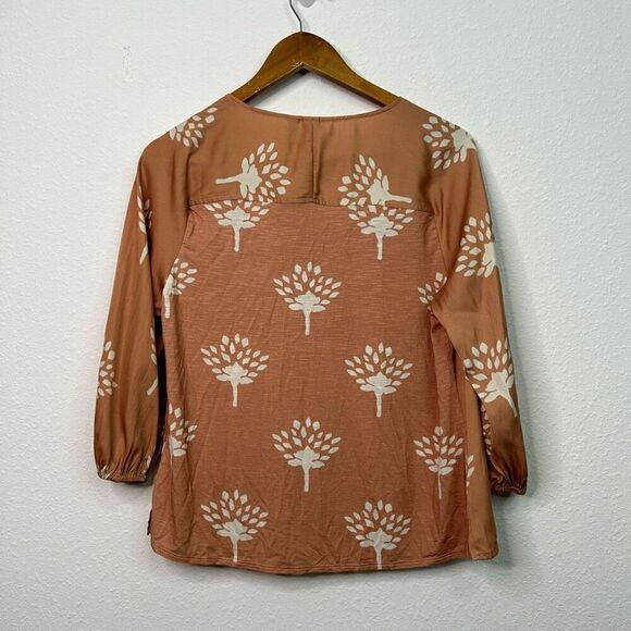 Dolan Left Coast Anthropologie Alvia Peasant Top V Neck Women’s Size S - Picture 8 of 13